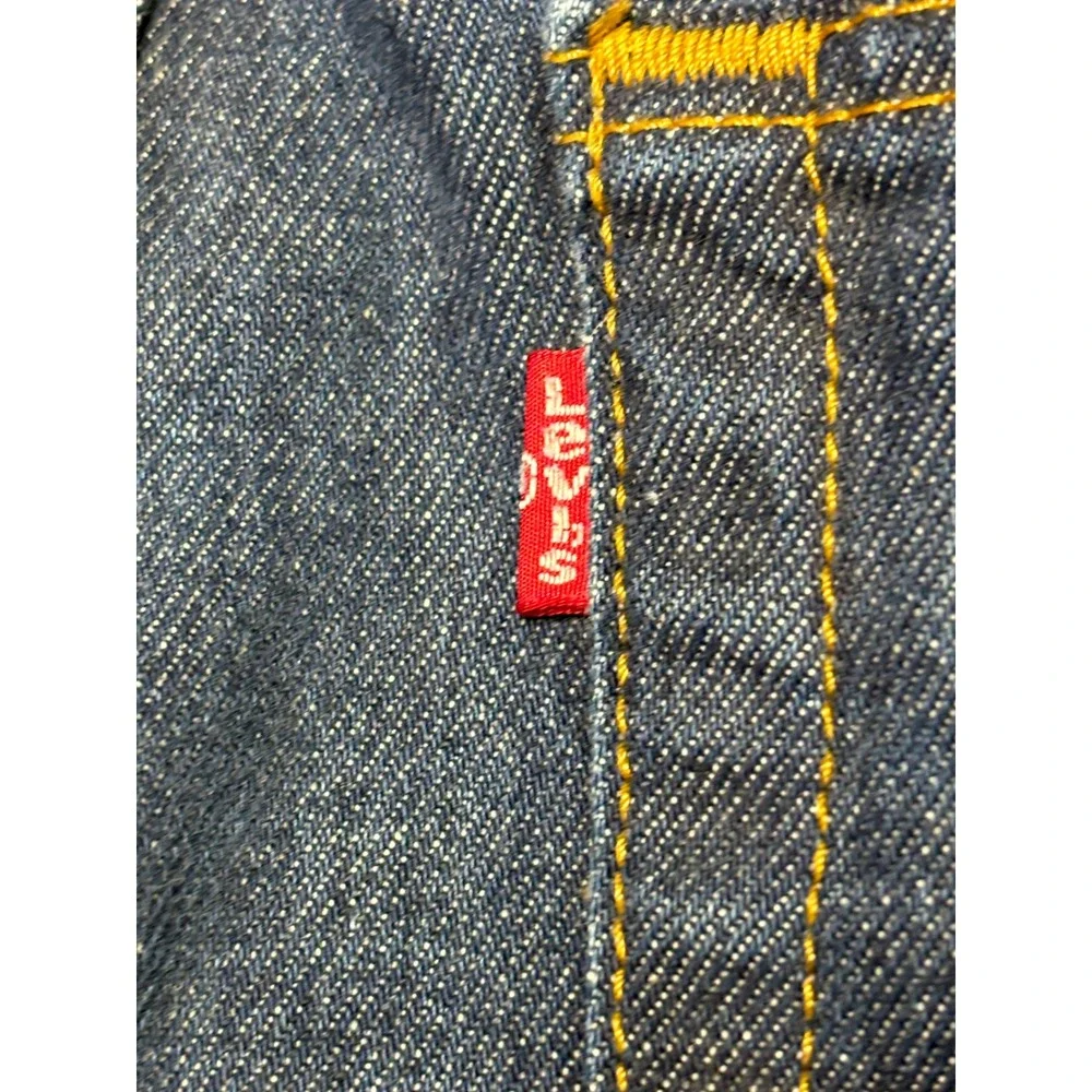 Levi's 501 Mens Dark Wash Button Fly Straight Leg‎ Jeans W32 L29
